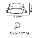 D75 ø75-77mm