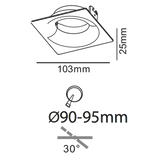 S92 ø90x95mm