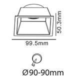 S93 ø90x90mm